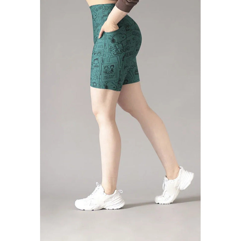 Legging Short Deportivo Colombiano Gala Sport Elite Snoopy Ch/m