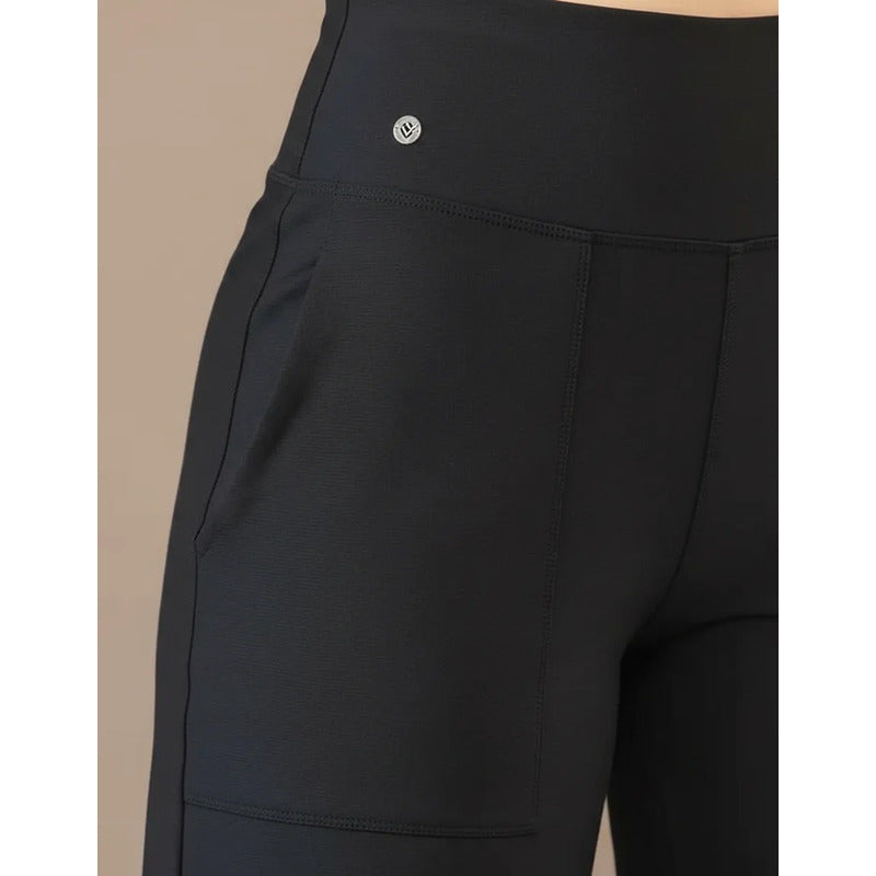 Legging Deportivo Lycra Colombiana Gala Sport Elite Boom Azul Marino Capri S2 Lycra Soft Marino Ch/m