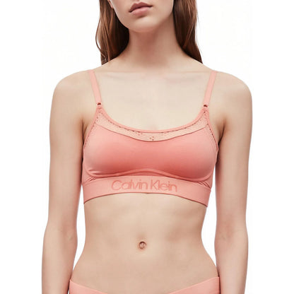 Top Brasier Calvin Klein Chimera Original Ck Coral Liso Ch