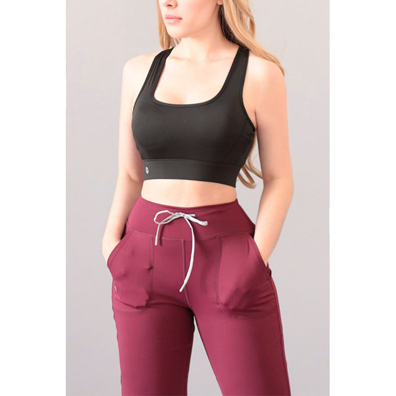 Top Lycra Deportiva Gala Sport Alto Impacto Diamond Rose