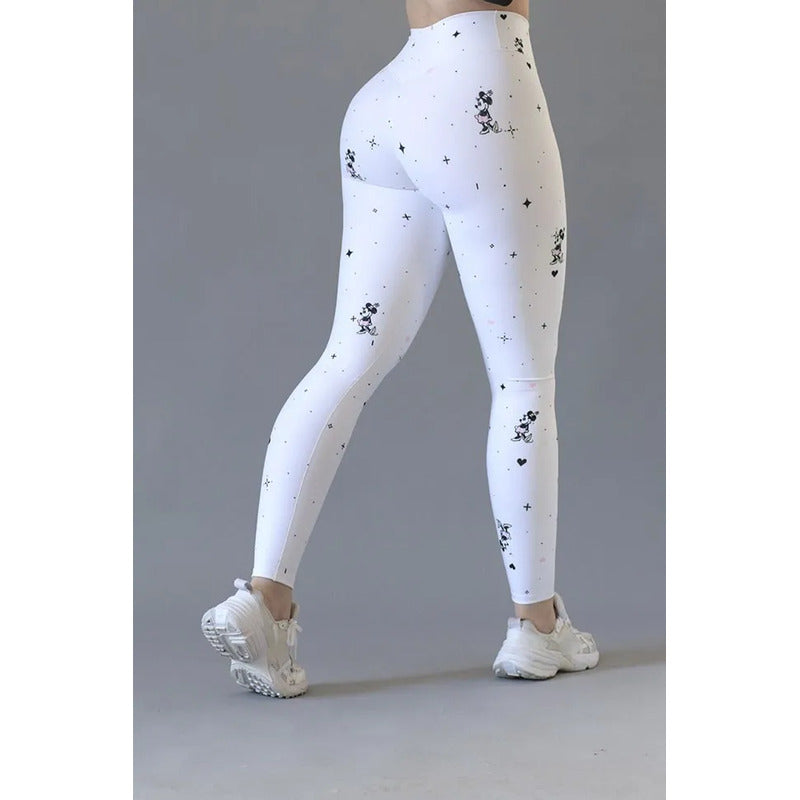 Legging Deportivo Lycra Colombiana Gala Sport Elite Cotton Multicolor Velvet Push Up 7652 Mickey Mouse G/xg