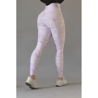 Legging Lycra Deportivo Colombiano Galasport Elite719 Snoopy Rosa Envebi 7620 Snoopy Ch/m