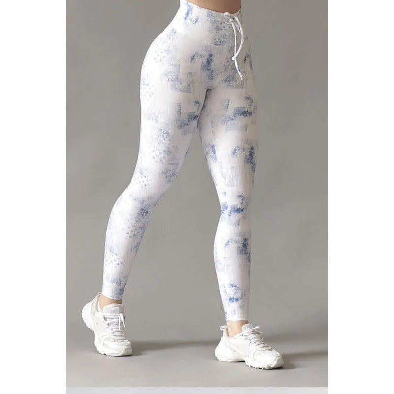 Legging Deportivo Lycra Colombiana Gala Sport Elite Tender Multicolor Push Up Prepole 7443 Design Ch/m