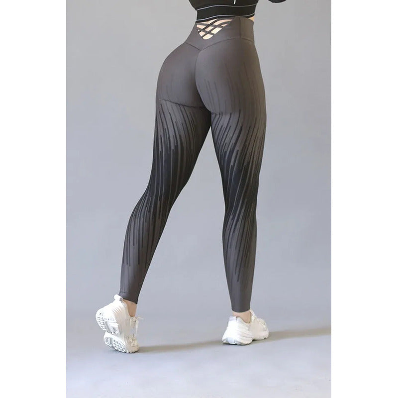 Legging Deportivo Lycra Colombiana Gala Sport Push Up Nuez