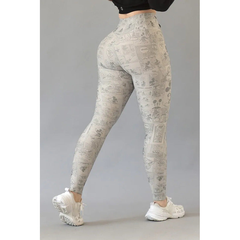 Legging Deportivo Lycra Colombiana Gala Sport Elite Hugh Gris Prepole Noa 7515 Mickey Mouse Ch/m