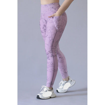 Legging Deportivo Lycra Colombiana Gala Sport Elite Mora