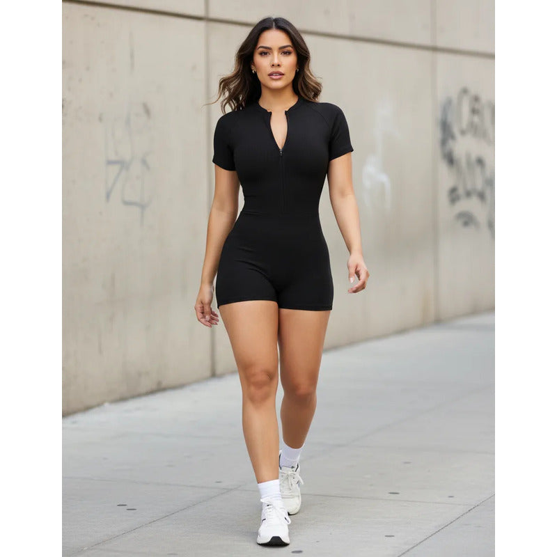 Legging Jumpsuit Lycra Colombiana Gala Sport Enterizo Glass Negro Enterizo Enshoisf Nil Negra Ch/m