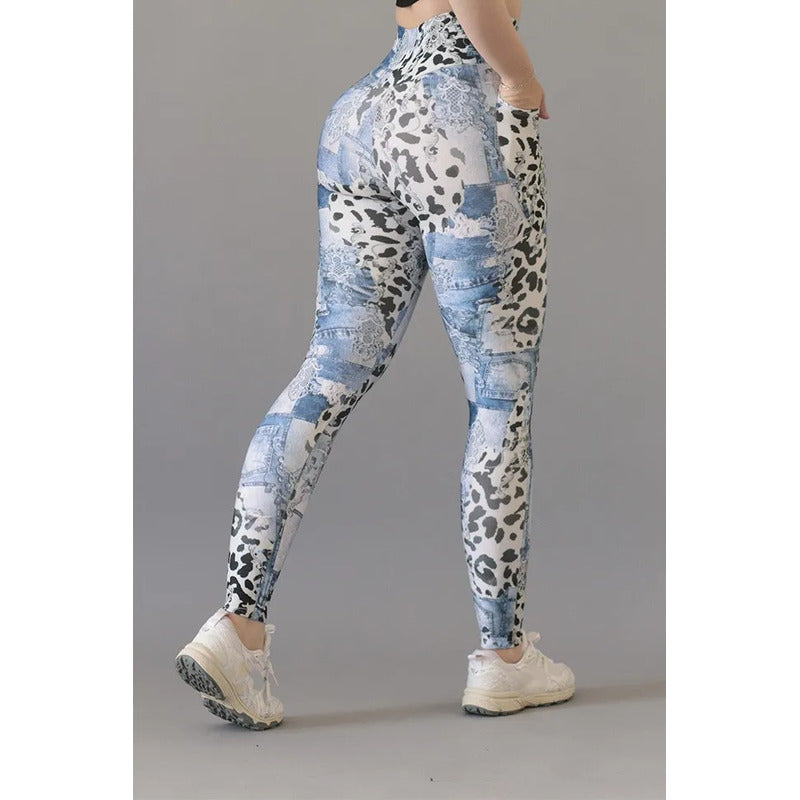 Legging Deportivo Lycra Colombiana Gala Sport Elite Mandala Ch/m