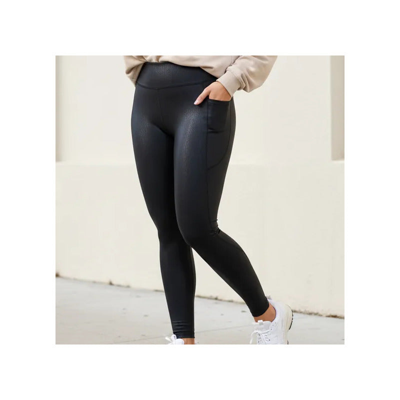 Legging Deportivo Lycra Colombiana Gala Sport Elite 454 Negro Basica Noa Cobra F Negra Ch/m