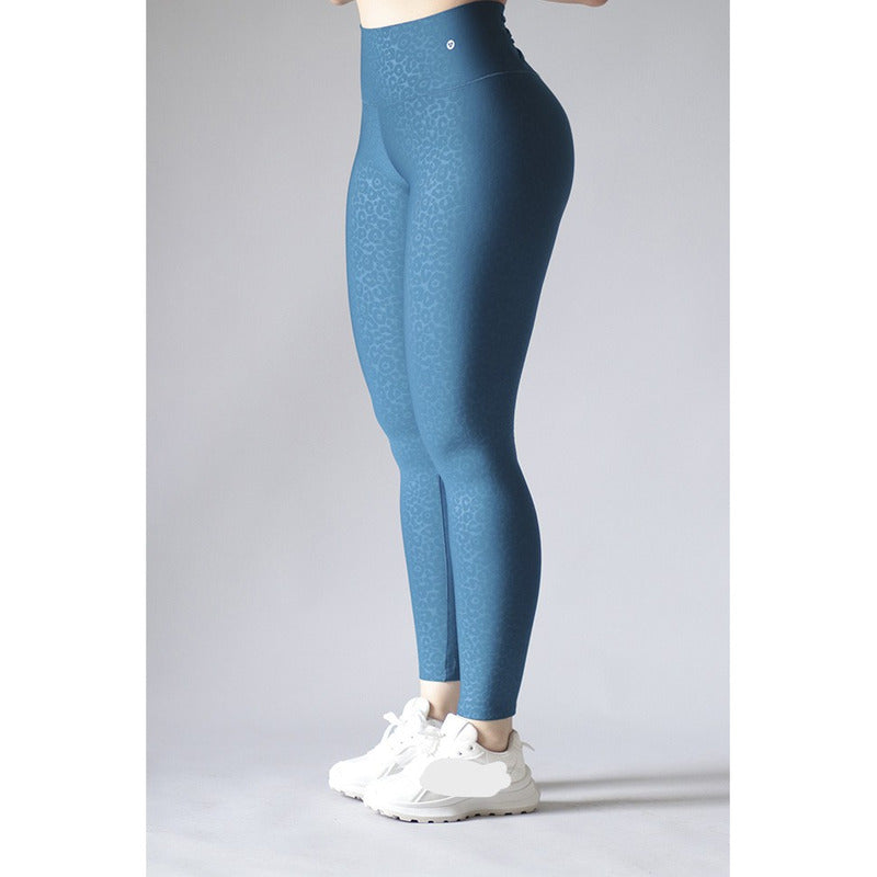 Legging Deportivo Lycra Colombiana Gala Sport Elite Grey Azul Push Up Forty Cale Azul Po G/xg