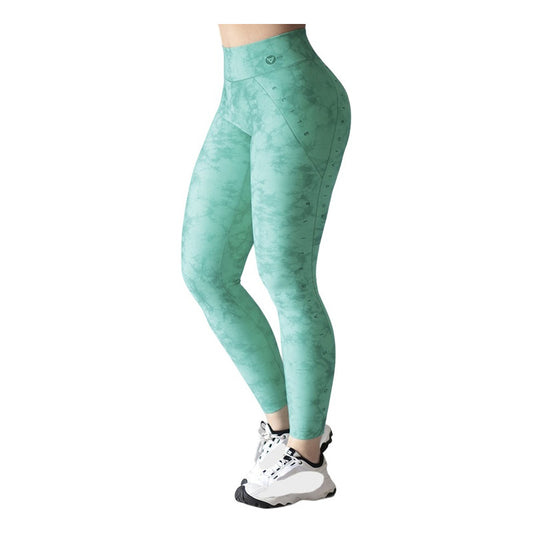 Legging Deportivo Lycra Colombiana Gala Sport Elite Turquesa