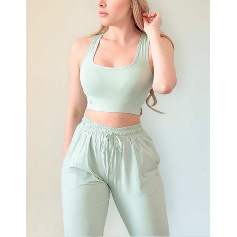 Top Lycra Deportiva Gala Sport Alto Impacto Diamond Rose