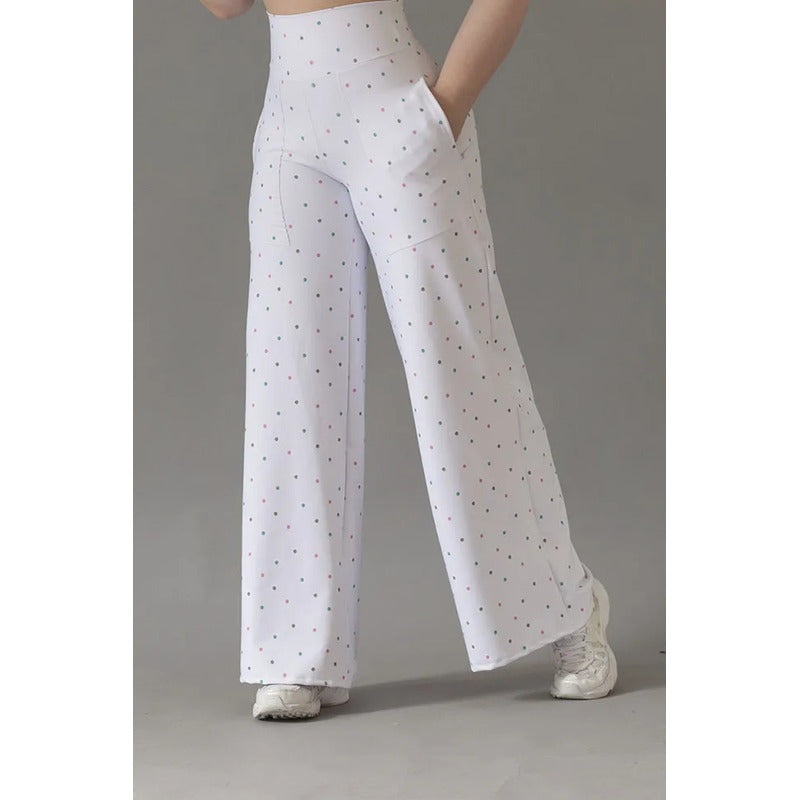 Legging Deportivo Lycra Colombiana Gala Sport Elite 778 Blanco Pants Cu Lycra Soft 7552 Ch/m