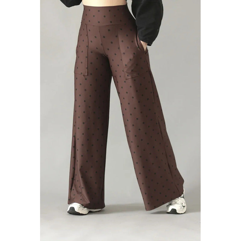 Legging Deportivo Lycra Colombiana Gala Sport Elite 778 Marrón Pants S2 Lycra Soft 7358 Puntos Ch/m