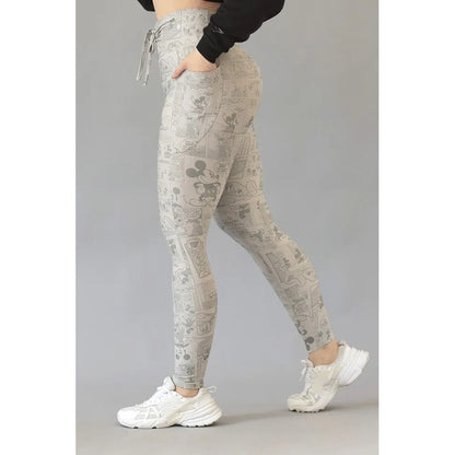 Legging Deportivo Lycra Colombiana Gala Sport Elite Hugh Gris Prepole Noa 7515 Mickey Mouse Ch/m