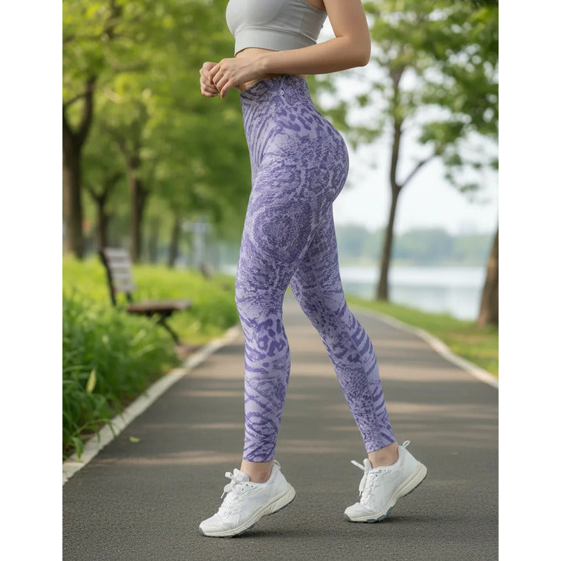 Legging Deportivo Lycra Colombiana Gala Sport Push Up Turque Ch/m