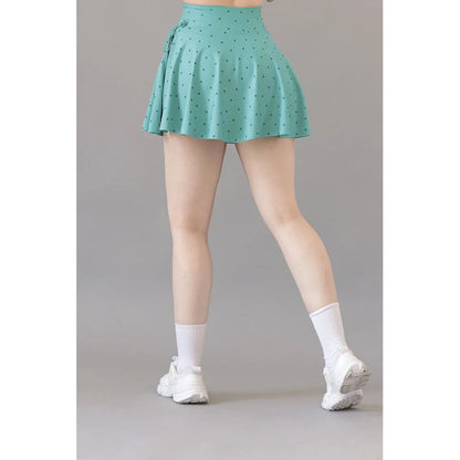 Legging Short Deportivo Colombiano Gala Sport Elite Post Turquesa Falda Short Crown Lycra Soft 7319 Ch/m