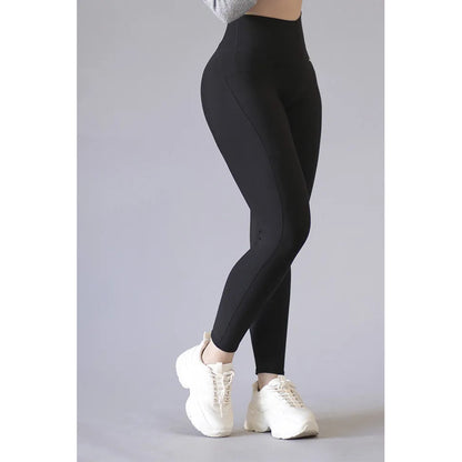 Legging Deportivo Lycra Colombiana Gala Sport Elite Carte Negro Yow Negro Liso G/xg
