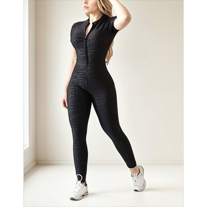 Legging Jumpsuit Lycra Colombiana Gala Sport Enterizo Glass