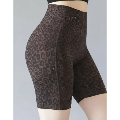 Biker Deportivo Lycra Colombiana Gala Sport Elite West Marrón Push Up Biker 6696 Leopardo G/xg