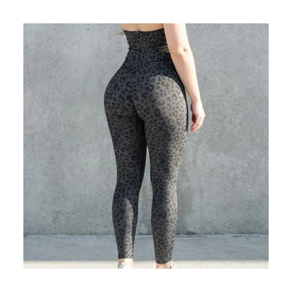 Legging Jumpsuit Lycra Colombiana Gala Sport Enterizo Flo Gris Oscuro Enterizo Elite Push Up Enhal 7633 Leopardo Ch/m/g