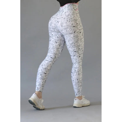 Legging Lycra Deportivo Colombiano Galasport Elite719 Snoopy Blanco Envebi 7621 Snoopy Ch/m