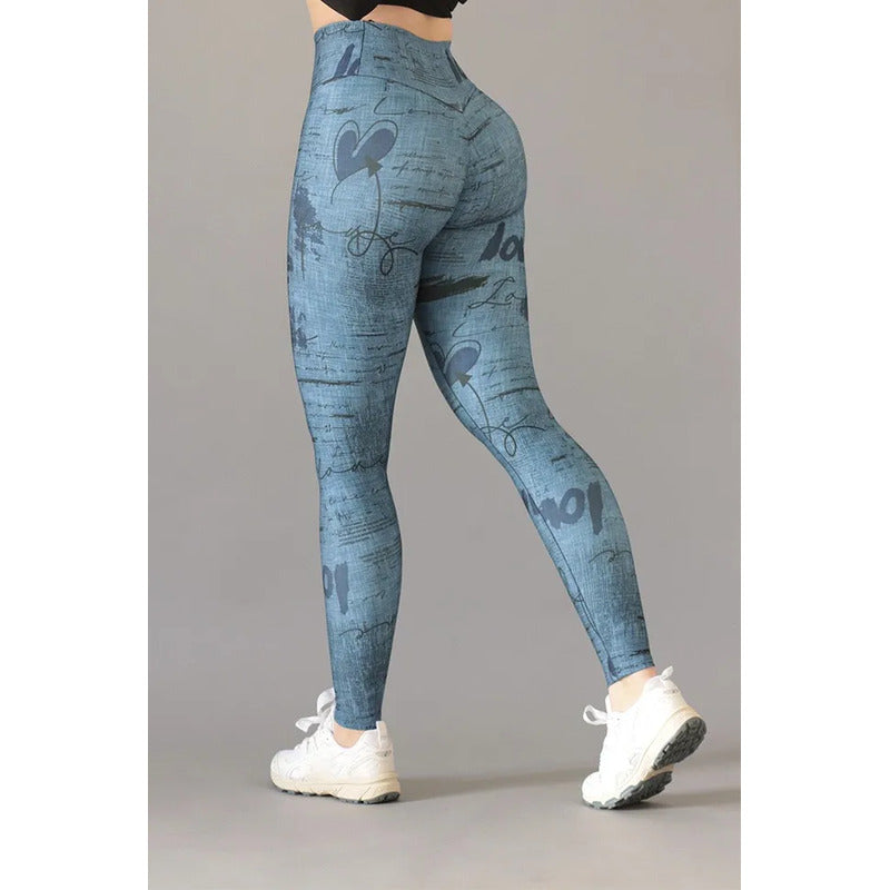 Legging Deportivo Lycra Colombiana Gala Sport Push Up Crut Ch/m