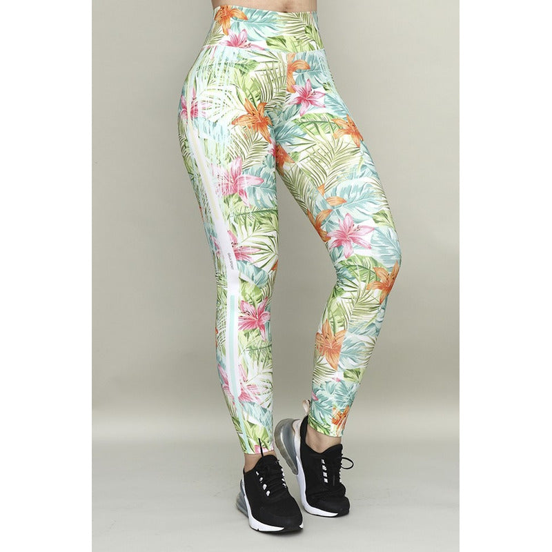 Legging Deportivo Lycra Colombiana Gala Sport Elite Hibis