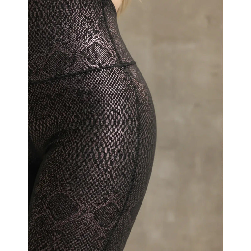 Legging Jumpsuit Lycra Colombiana Gala Sport Enterizo Feel Multicolor Enterizo Con Copas Push Up Entel Reptil Negra Ch/m/g