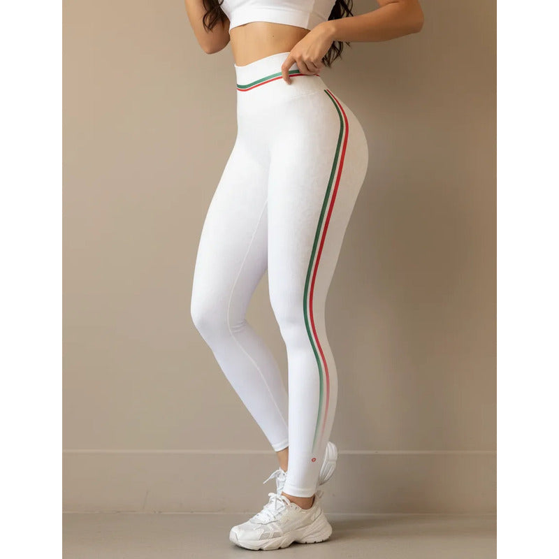 Legging Deportivo Lycra Colombiana Gala Sport Push Up Imagin Blanco Push Up Mx 7436 Mexico Ch/m