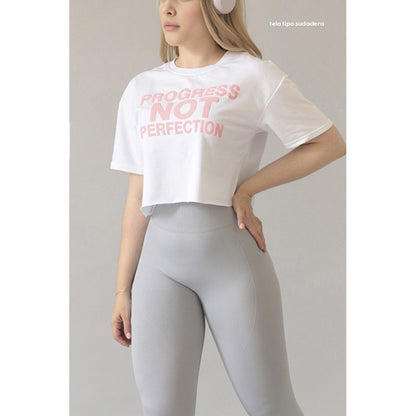 Blusa Manga Corta Lycra Deportiva Gala Sport One Pole Perfo