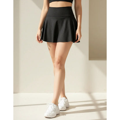 Falda Short Legging Lycra Colombiano Galasport Elite 708 Negro Falda Short Crown Dul F Negra Ch/m