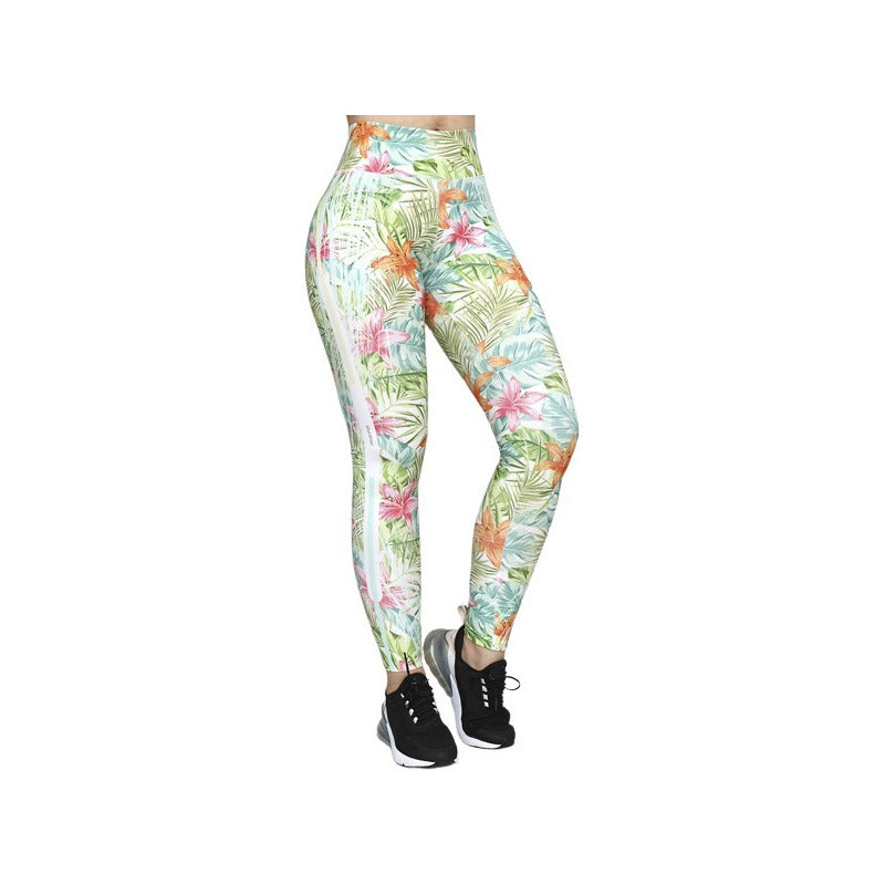 Legging Deportivo Lycra Colombiana Gala Sport Elite Hibis