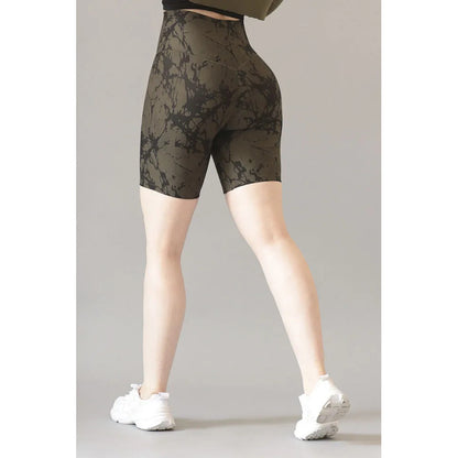 Biker Short Deportivo Lycra Colombiana Gala Sport Saturn Verde Musgo Push Up Biker 7396 Design G/xg