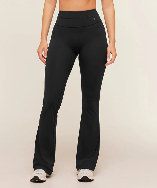 Gymshark Crossover Back Flared Leggings Gymshark