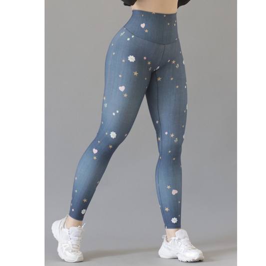 Legging Deportivo Lycra Colombiana Gala Sport Elite Splash