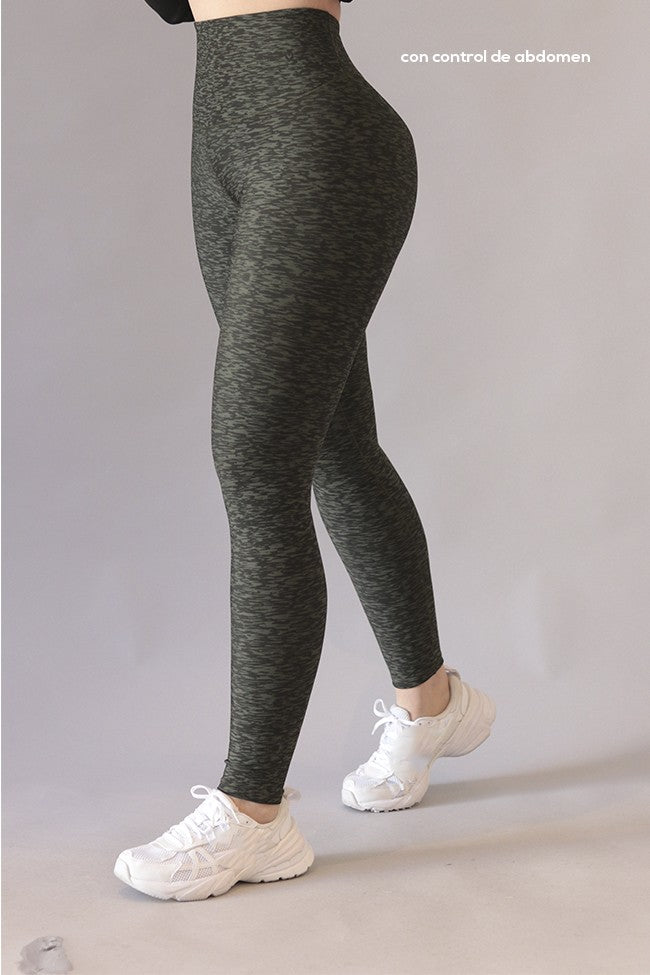 Legging Lycra Colombiana Galasport Elite Push Up Pocket Foil