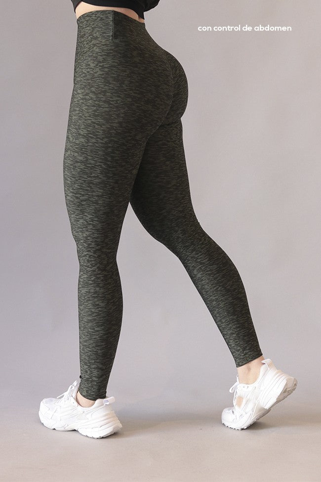 Legging Lycra Colombiana Galasport Elite Push Up Pocket Foil