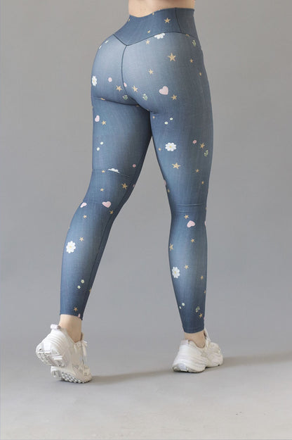 Legging Deportivo Lycra Colombiana Gala Sport Elite Splash