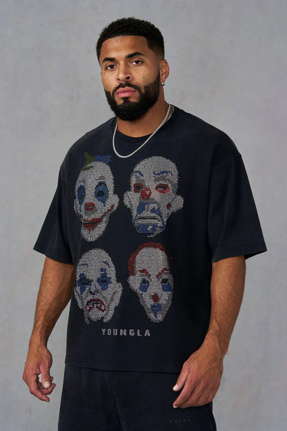 Batman Rhinestone Tee Clowns R Youngla