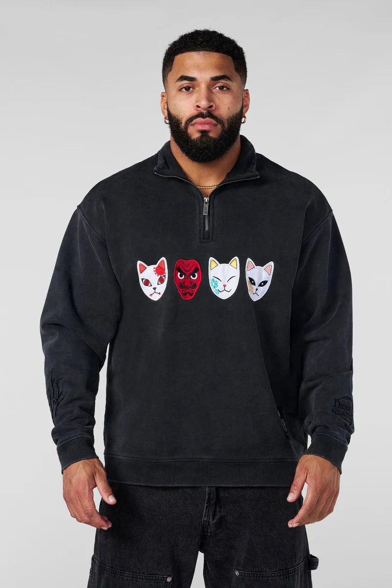 5197 - Quarter Zip Demon Slayer Youngla