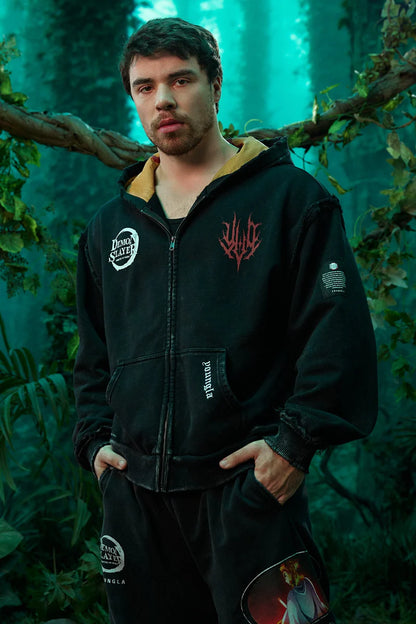 5195 - Zip-ups Demon Slayer Youngla