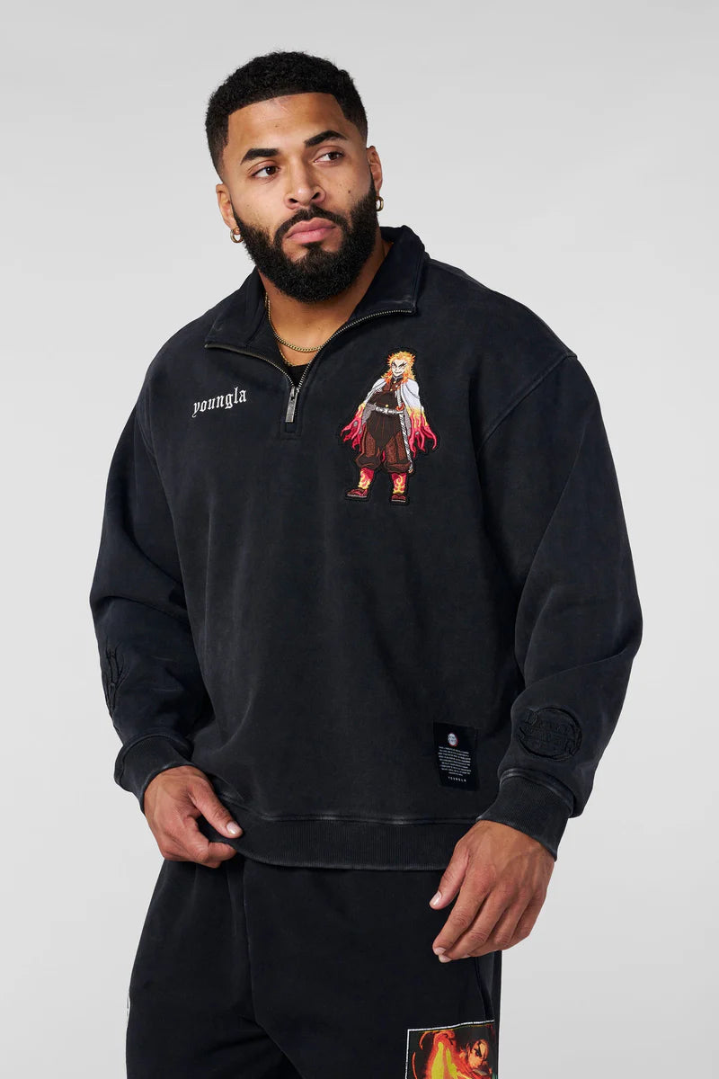 5197 - Quarter Zip Demon Slayer Youngla